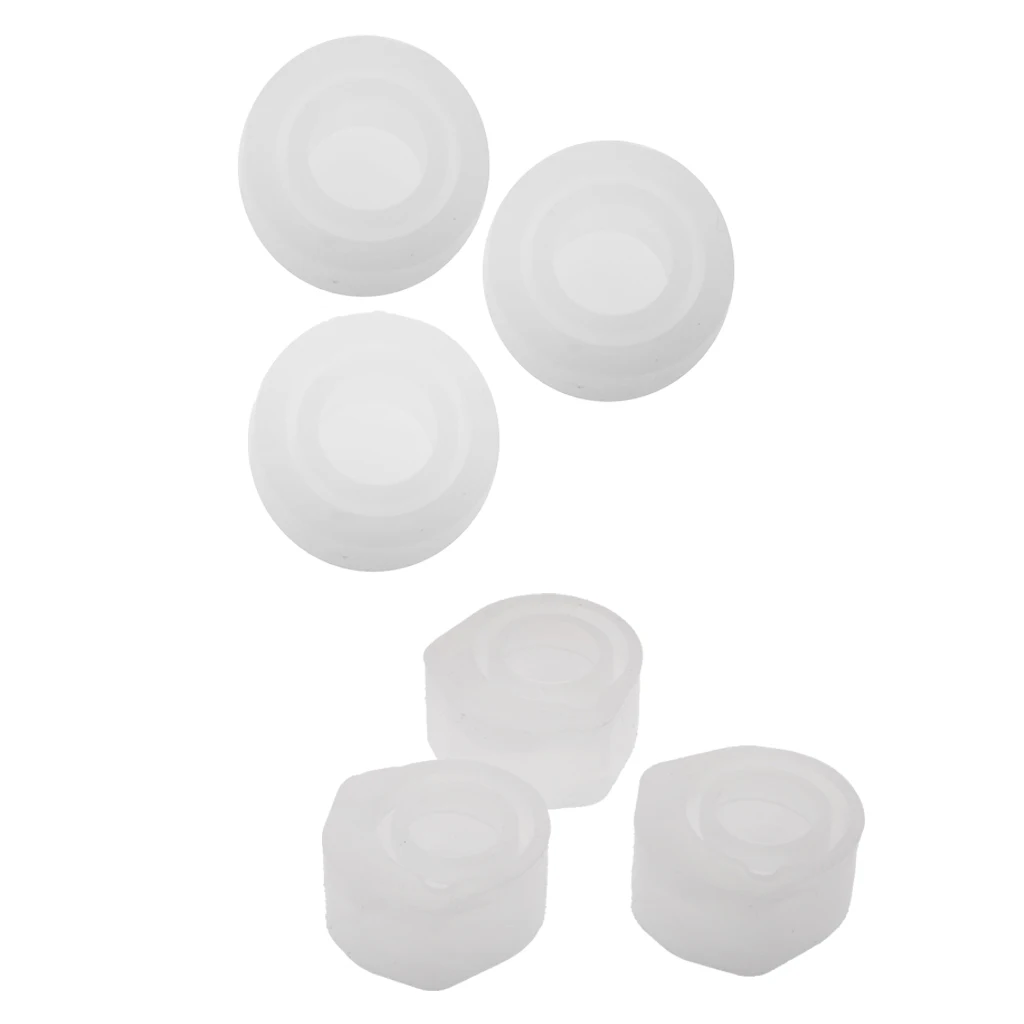 6Pcs Silicone Ring Mold Jewellery Pendant Rings Resin Casting Circle Mould for DIY Craft Making
