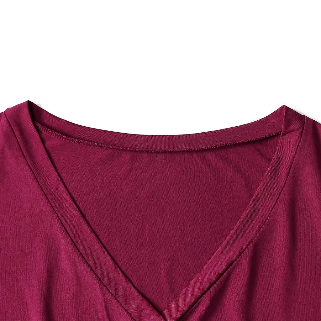 Женское платье, платья для вечеринок, vestidos sukienki, женское платье с v-образным вырезом, обхват груди, рукав три четверти, бант на поясе, одноцветное платье