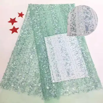 

Latest French Nigerian Laces Fabric 2020 High Quality Tulle African Laces Fabric Wedding African French Tulle Lace