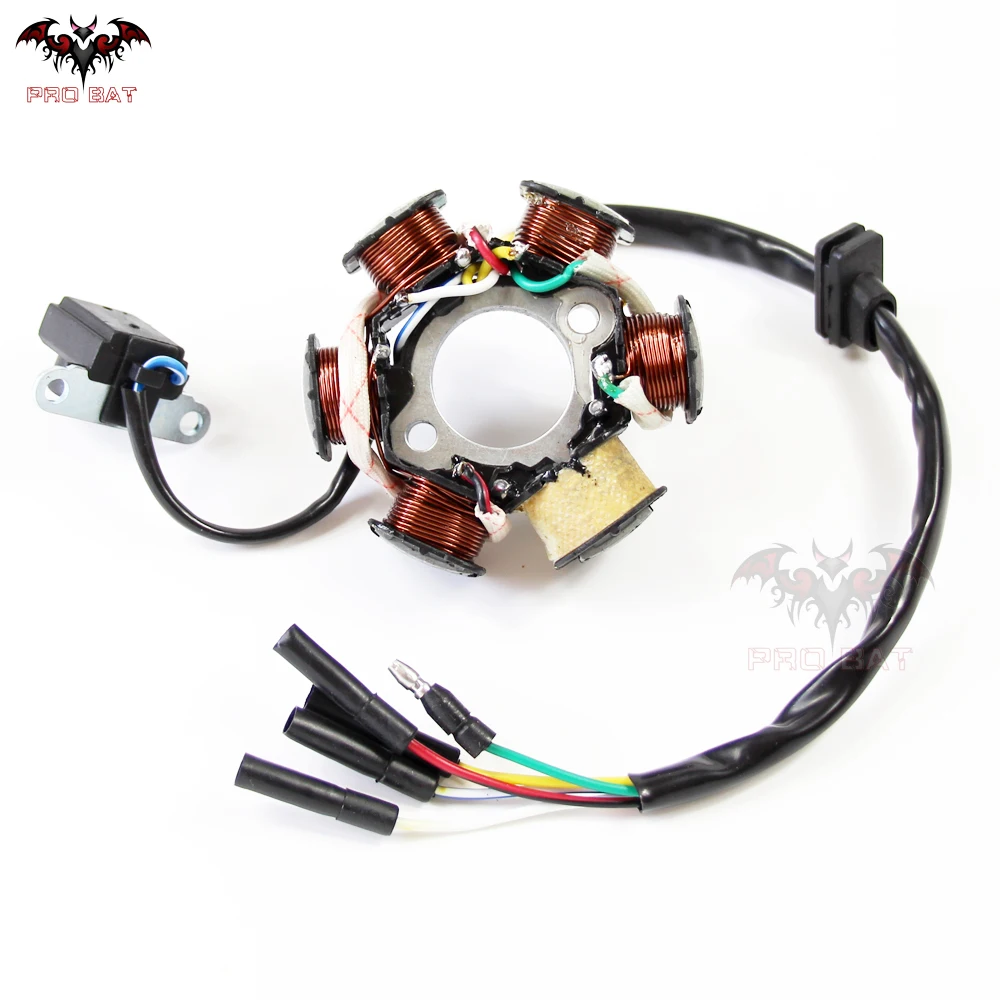 Stator Magneto 6 pole Pit Bike electric start 50cc 90cc 125cc Stator Magneto 6 pole Pit Bike electric start 50cc 90cc 125cc