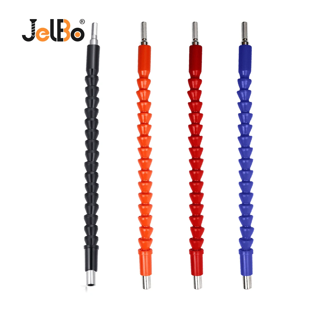 JelBo 290mm Flexible Hex Shaft Drill Bits Extension Bit Holder with Magnetic Connect Drive Shaft Electric Drill Power Tool Kit