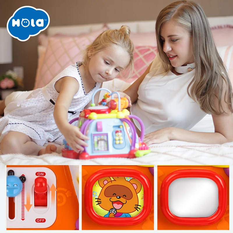Цена Развивающие детские игрушки для малышей, музыкальный куб, игровой центр с 15 функциями и умениями, Обучающие Развивающие игрушки, подарки