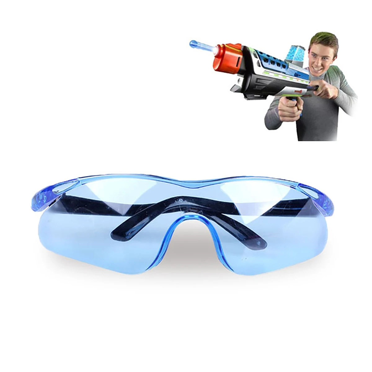 1PC Blue Plastic Durable Toy Gun Glasses for Nerf Gun Accessories Protect Eyes Unisex Outdoor Children Kids Classic Gifts