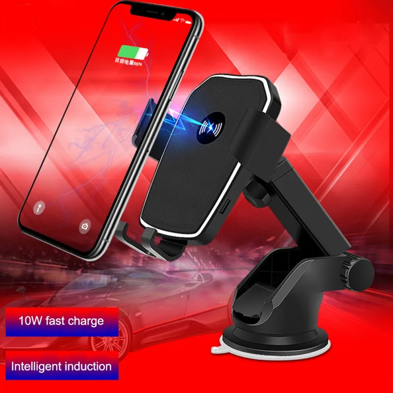 

Car Mount Qi Wireless Charger Quick Charge Fast Charging Car Phone Holder Stand Wireless Car Charger Phone Holder