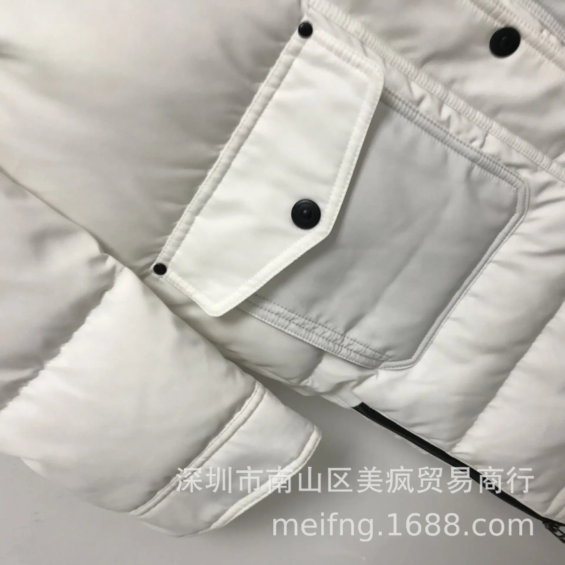 AliExpress, Северная Америка, куртка-пуховик с ножницами, воротник из лисьего меха, рабочая одежда средней длины, пуховик
