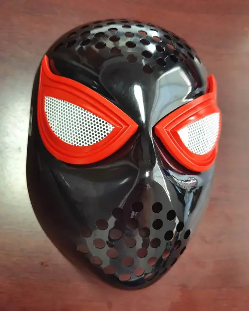 Spider Homecoming Man Far From Home Iron Spider Faceshell Cosplay Mask Helmet Costume Accessory Elastic Straps Red Black Mask Black