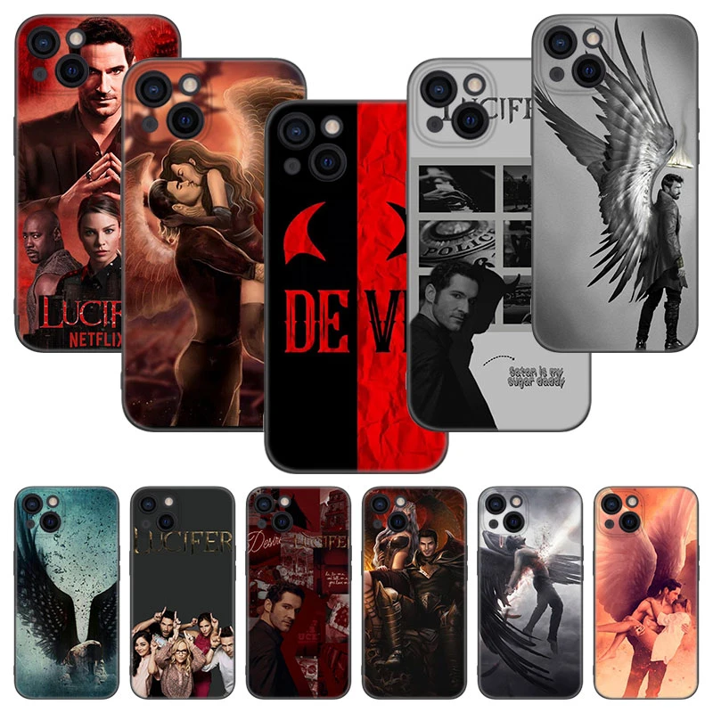 iphone 11 wallet case TV Show Lucifer Phone Case For Apple iPhone 13 12 Mini 11 Pro XS Max XR X 8 7 6S 6 Plus 5S 5 SE 2020 Soft TPU Black Cover iphone xr clear case