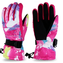 Перчатки для сноуборда Зимние перчатки для катания на лыжах мотоциклетные перчатки для катания на лыжах Зимние варежки теплые водонепроницаемые зимние женские перчатки S/M