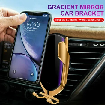 2 で 1 車のワイヤレス充電器電話ホルダースタンド自動重力 Iphone サムスン Xiaomi OnePlus