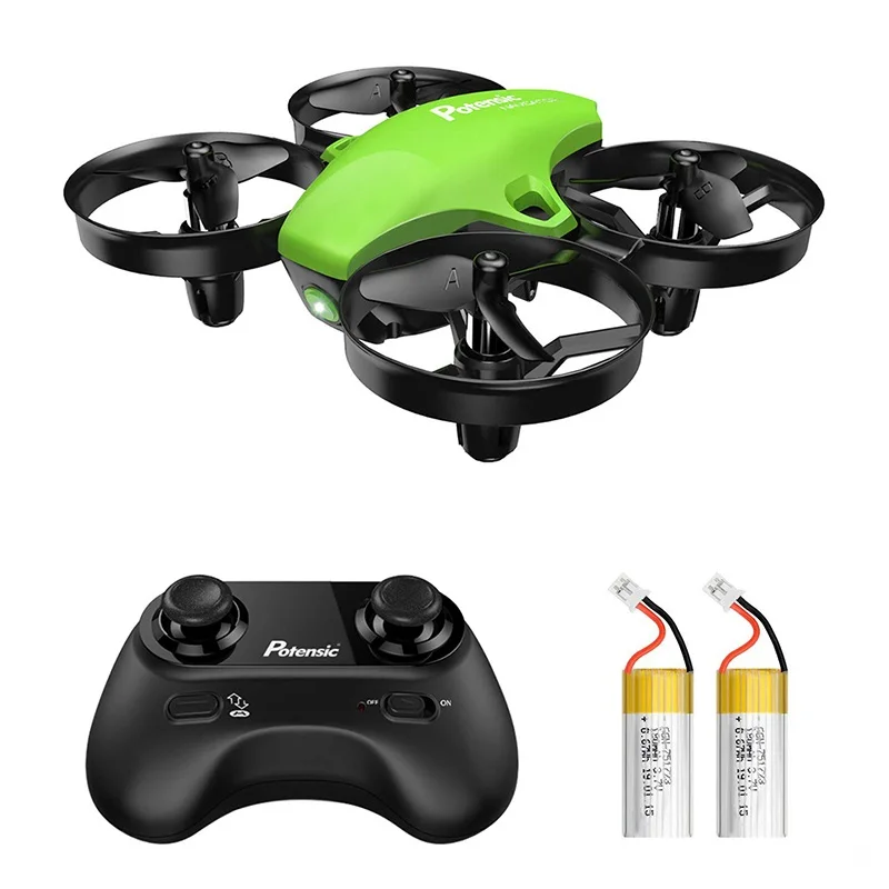 Potencisic-Mini Dron A20 para niños, cuadricóptero de Control remoto para interiores y exteriores, Helicóptero De Control Remoto de 2,4G, fácil de volar