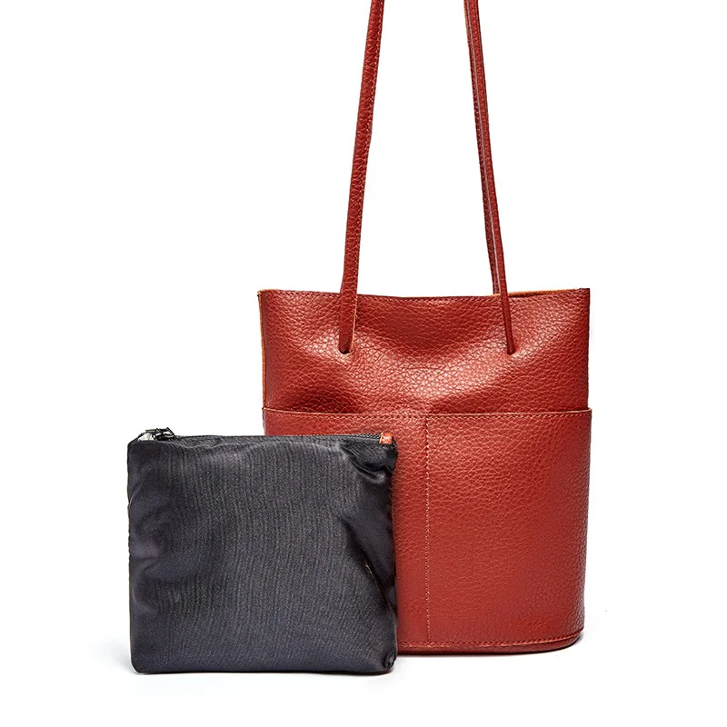 Брендовые женские сумки на плечо из натуральной кожи, повседневная мягкая сумка из воловьей кожи, маленькая сумка-мешок для покупок, высокое качество