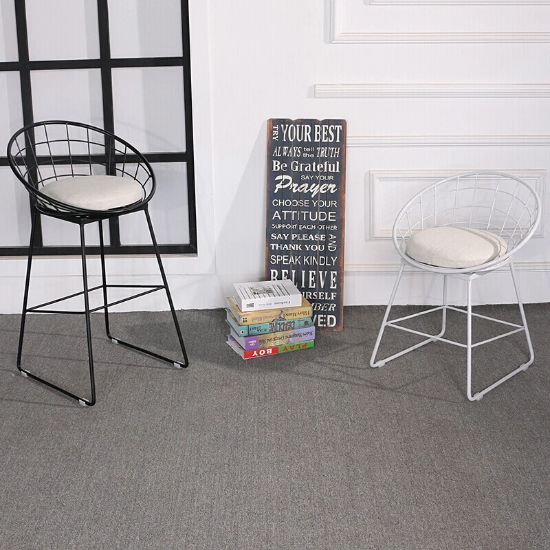 Скандинавский кованый барный стул креативный домашний высокий для магазина