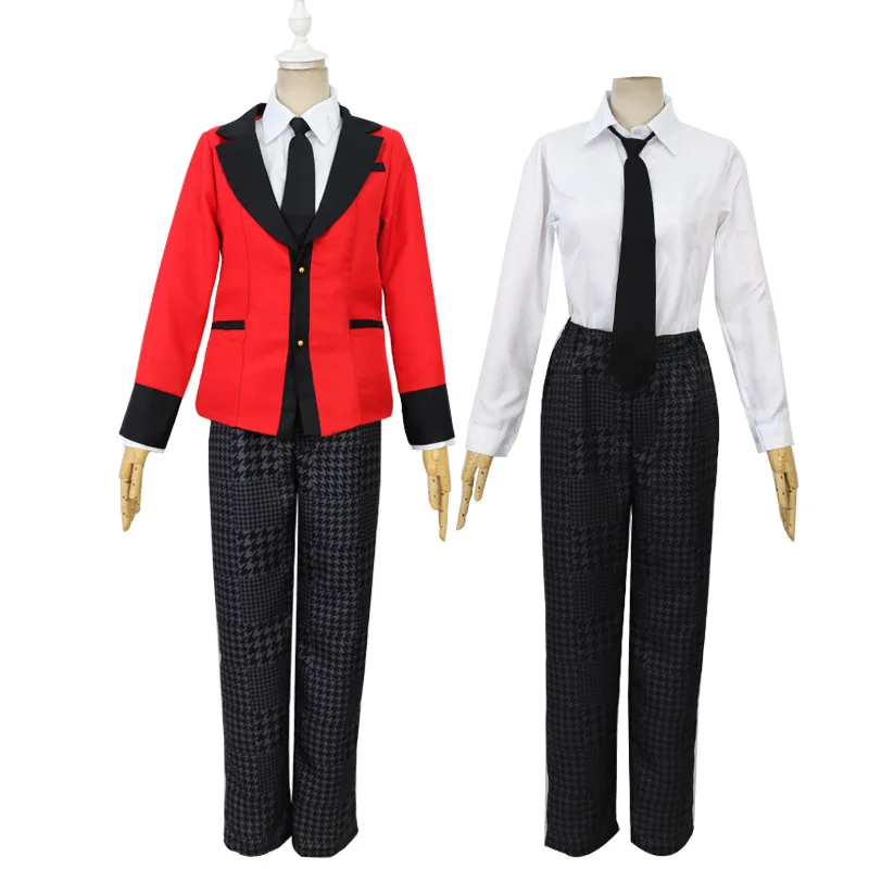 Kakegurui компульсивный игрок Runa Yomozuki Косплей Костюм Coat Jabami Yumeko косплей костюм и