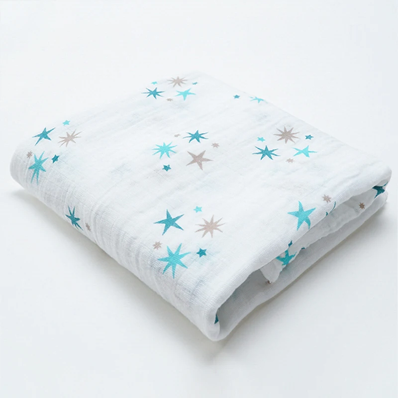 baby blanket 10 Детские одеяла для новорожденного ребенка, 2 слоя, Муслин, хлопок, пеленка для ребенка, Манта, Bebek, Battaniye, детская накидка, чехол для коляски - Цвет: baby blanket 10