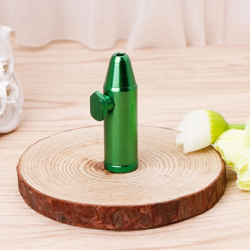 

1pc Metal Aluminum Snorter Sniffer Snuff Snorter Powder Bullet Dispenser Boxes H55D