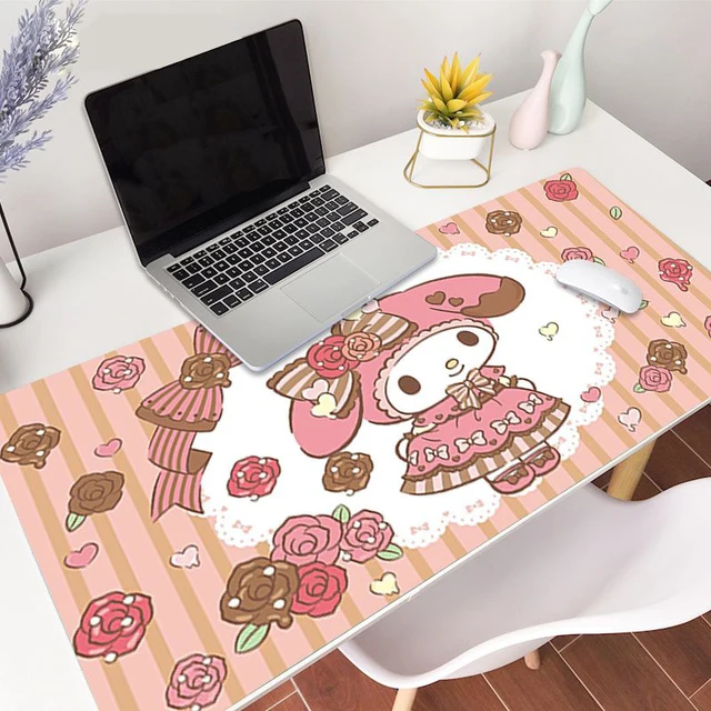 Kawaii Mouse Pad Gamer Pink Computer Mat Cute Office Decor Large Gaming Slipmat Keyboard Pc Accesories 800x300 Mousepad 90x40 Xl 8