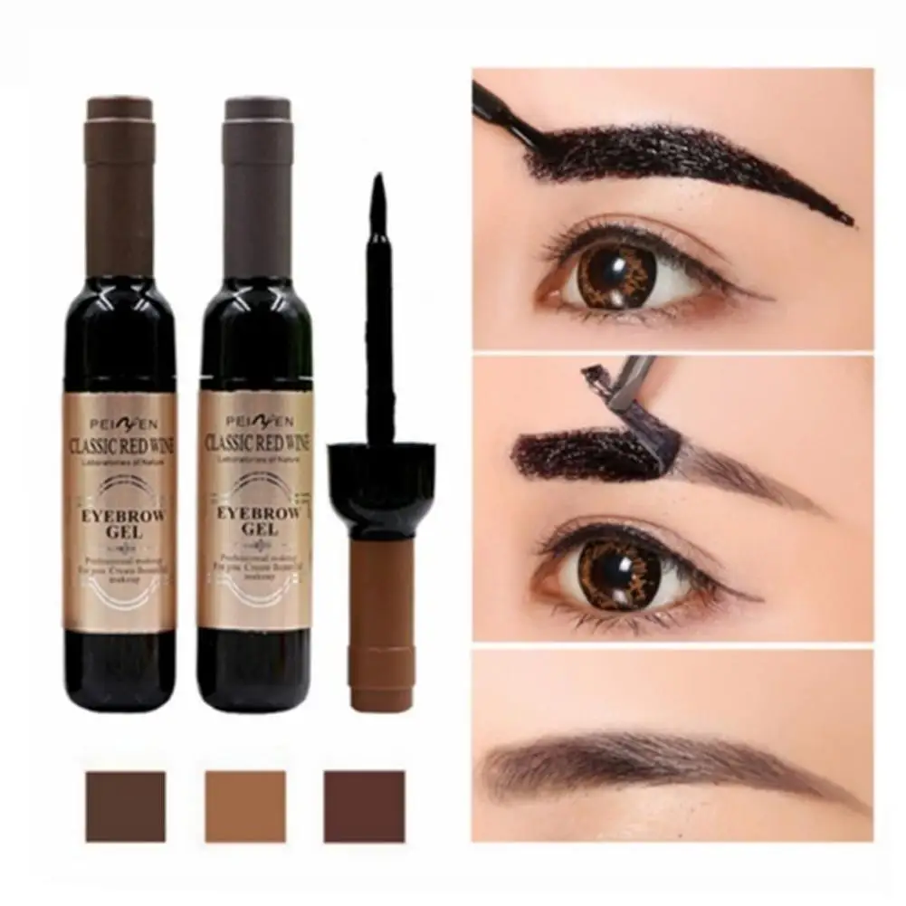 

Eyebrow Tattoo Gel Black Coffee Gray Peel Off Eyebrow Red Women Gel Cosmetics Wine Pigmented Makeup Bottle High O4C2