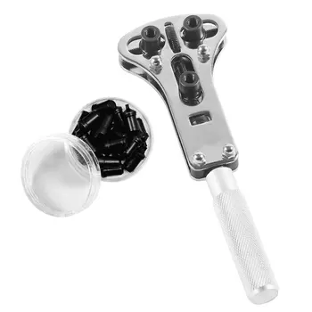 

High Quality CRV Steel Watch Case Opener Adjustable Screw Back Remover Waterproof Wrench Repair Tool Set With 18 Pins