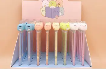 

new creative corner animals gel pen cute cartoon neutral pen student prize pen office black writing pen promotion pen 48pc/lot