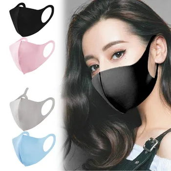

20/100pcs Black/Pink Washable Reusable Kpop Face Mouth Mask 3D Cloth Dust Safety Fashion Designer Women Men Bts Mouth Masks Bulk