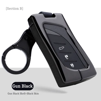 

High quality Car key Case Bag Set For lexus es200 es260 es300h es350 f sport 2018 2019 3 Button Remote Smart Fob Protect Holder