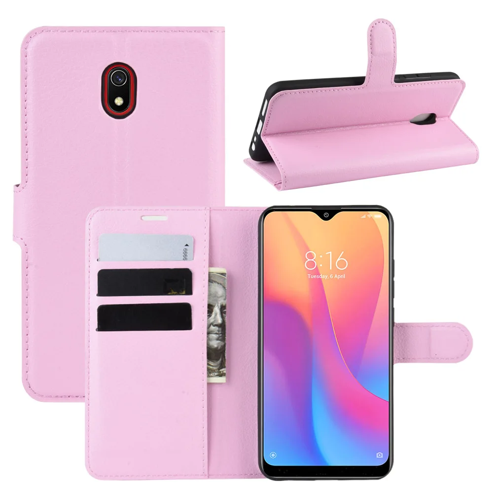 Чехол для Xiaomi Redmi 8, чехол для Redmi 8A, кожаный чехол-кошелек, чехол держатель для карт, чехол для телефона, черный чехол-книжка для Xiaomi Redmi 8 8a