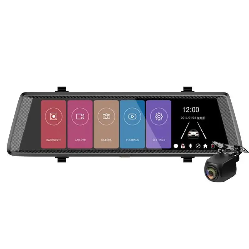 Phisung H900 Full HD 1080P Автомобильный видеорегистратор Камера 9,88 дюймов зеркало заднего вида Цифровая видеокамера авторегистратор - Название цвета: Rear Cam