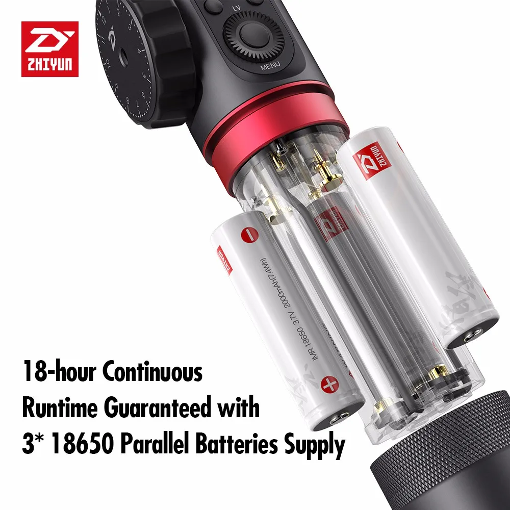 US $315.84 Zhiyun Crane 2 3 Axis Gimbal Handheld Stabilizer For Dslr Mirrorless Camera Canon 5d234 Sony Panasonic With Servo Follow Focus