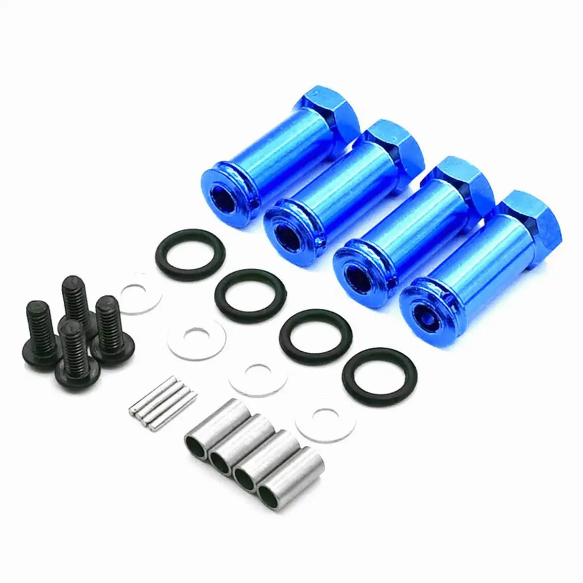 4pcs Aluminum 12mm Wheel Extension 30mm Drive Hub Hex Adapter For Wltoys 12428 12423 FY-01 1/10 Traxxas Slash 4x4 Option Parts | Игрушки и