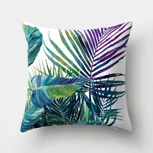  Tropical Leaf Cactus Monstera Cushion Cover 43*43 Polyester Throw Pillows Sofa Home Decor Decoration Decorative Pillowcase 40506 