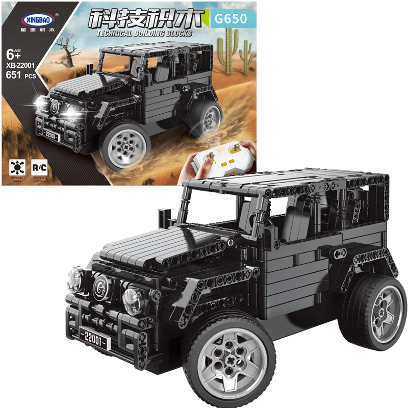 Xingbao XB22001 технические строительные блоки Benz G650 модель RC пульт дистанционного