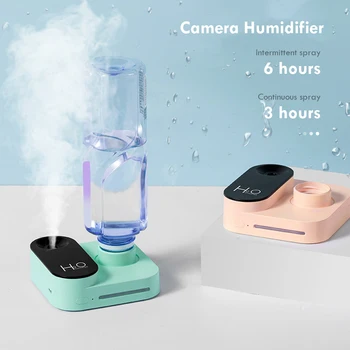 

USB Camera Shape Humidifier Purifier Aroma Diffuser Electric Mineral Water Bottle Mist Essential Oil Purifier Aroma Mist
