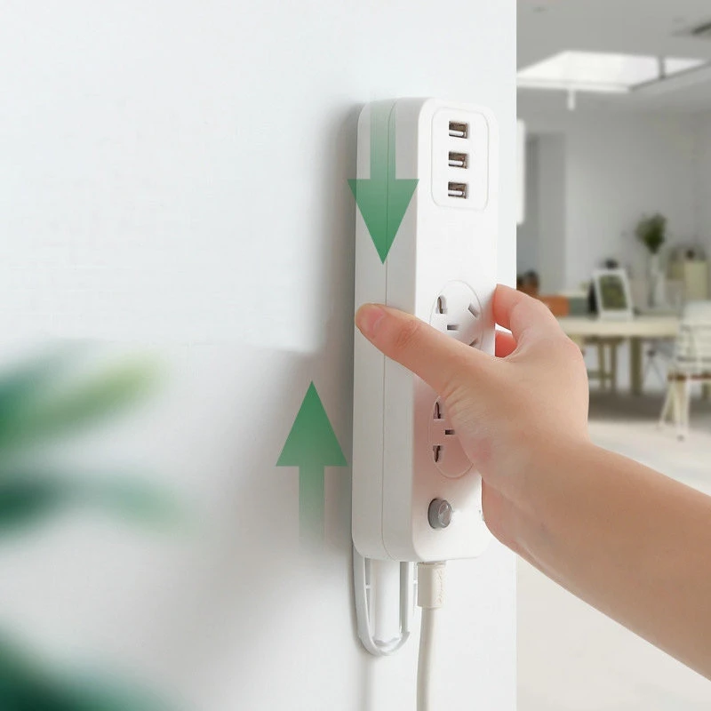Magic Plug Holder Strips Seamless No Punch Plug Sticker Wall Fixer For Sockets Magic Plug Holder Strips Seamless No Punch Plug Sticker Wall Fixer For Sockets
