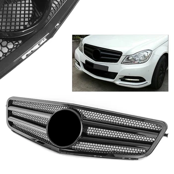 

C Class W204 Car Front Grill Grille For Mercedes Benz W204 C-CLASS 2007 2008 2009 2010 2011 2013 2014 Gloss black