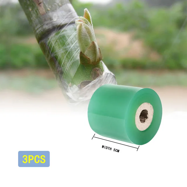 Width 5cm 3pcs 6 размеров, лента для прививки, растягивающаяся пленка для прививки фруктовых деревьев, инструмент для прививки садовых лент, аксессуары для прививки - Цвет: Width 5cm 3pcs