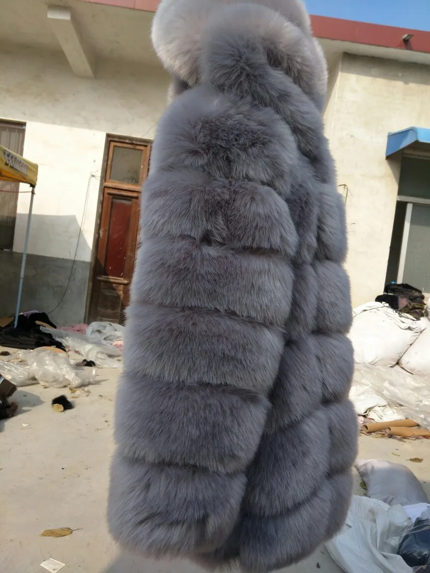 Кожаное меховое Свободное пальто; Длинная одежда для девочек