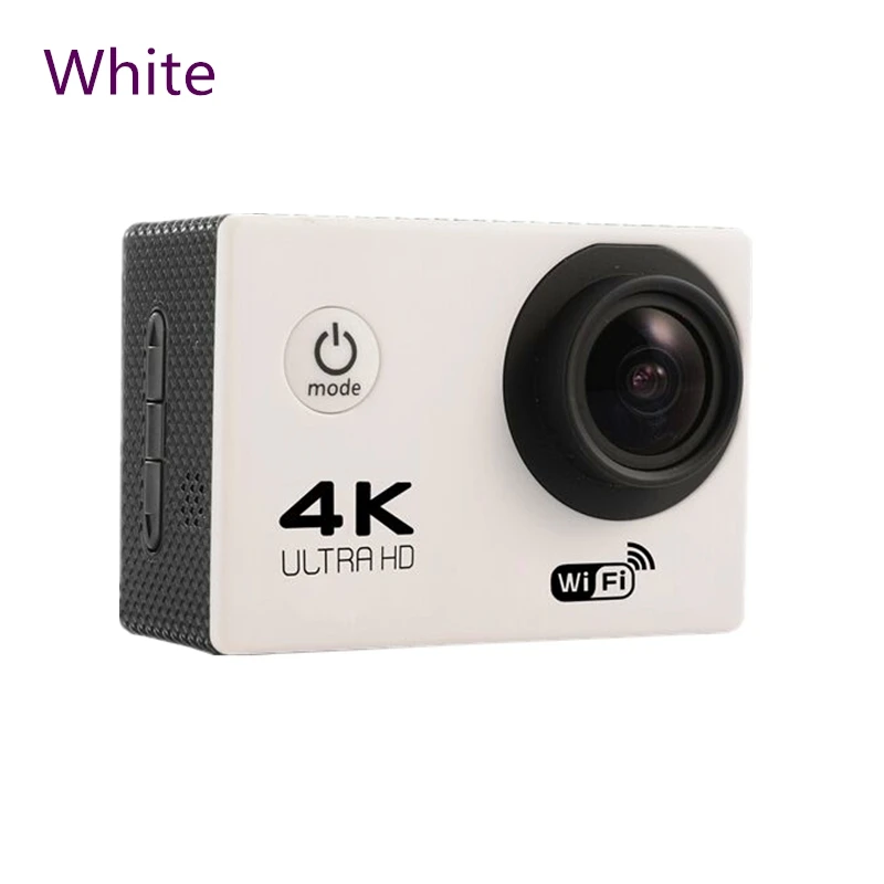 Белый Ультра HD 4 K экшн-камера wifi видеокамеры 16MP 170 go cam 4 K deportiva 2 дюйма f60 водонепроницаемая Спортивная камера pro 1080P 60fps cam - Название цвета: Белый
