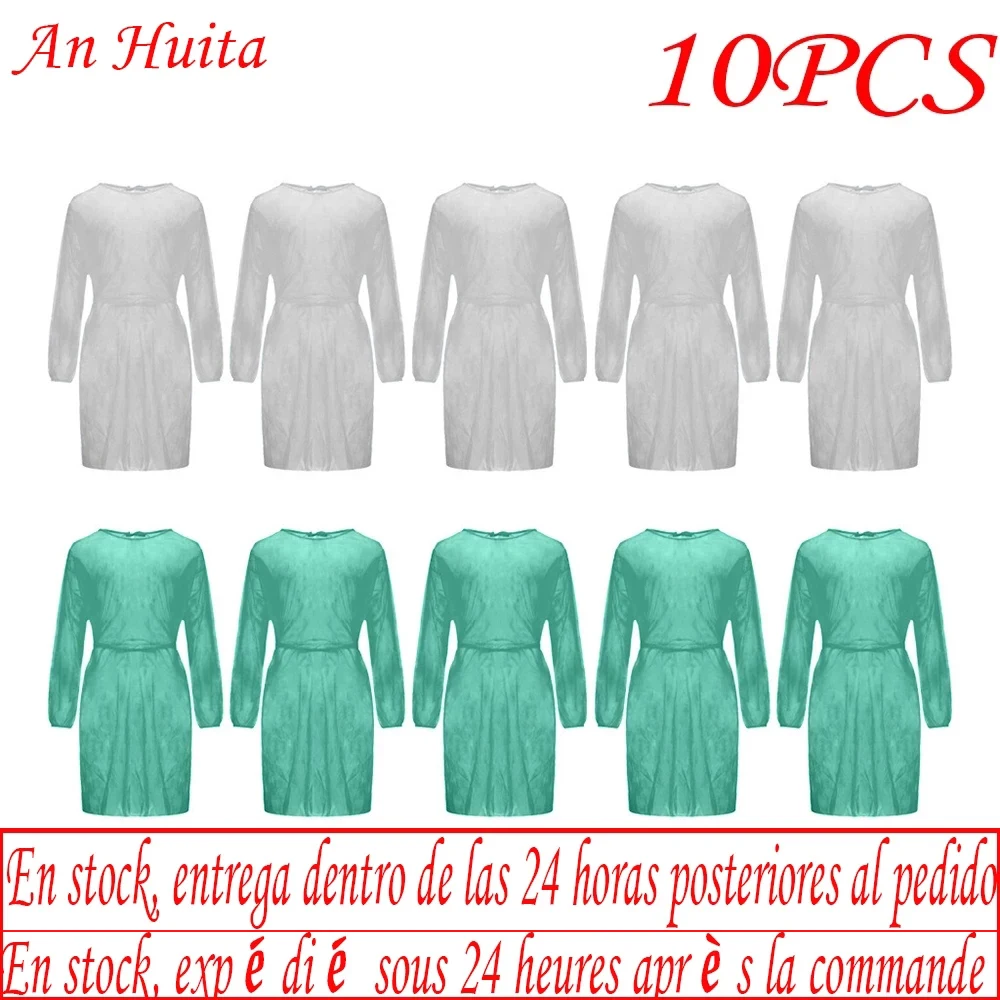Ropa aislante desechable, antisaliva ropa protectora, impermeable, antimanchas de aceite, bata de enfermera, traje de seguridad