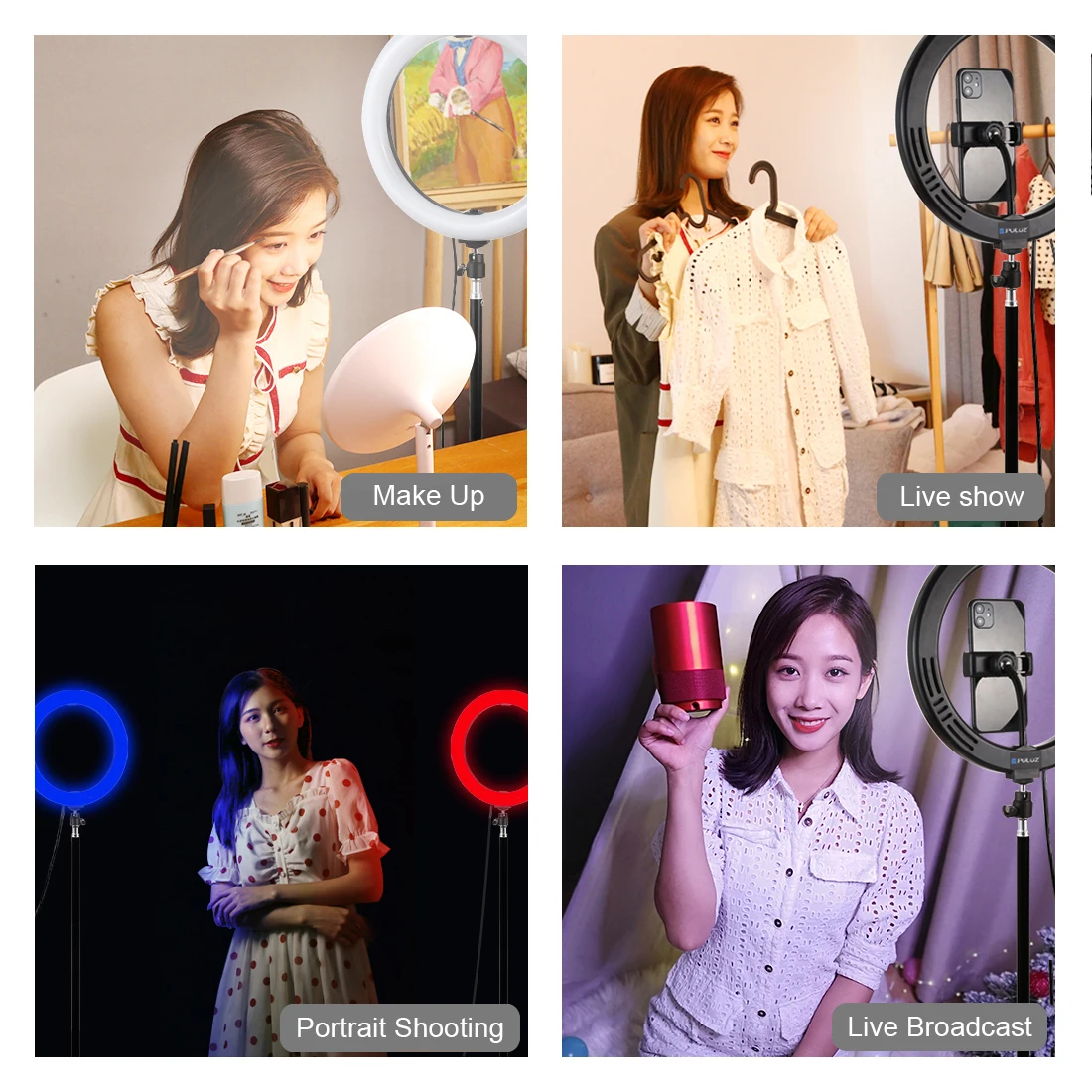 10 дюймов фото светодиодный кольцо для селфи с узконаправленным светильник USB