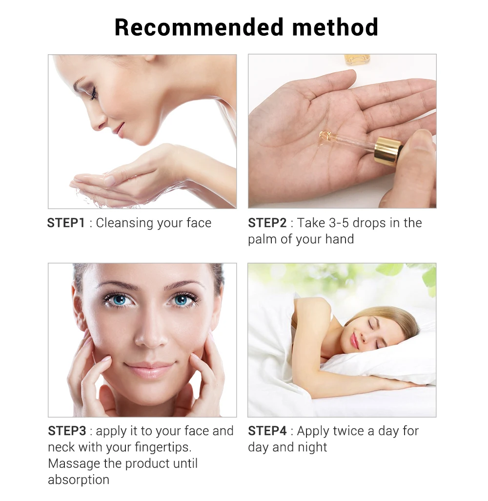 Cuidados com a Pele Breylee Soro Facial Retinol Colágeno Anti Envelhecimento Endurecimento Levantamento Rosto Essência Hidratante Apertar Fade Linha Fina 10 Pçs 8 apertar fade linha fina cuidados com a pele