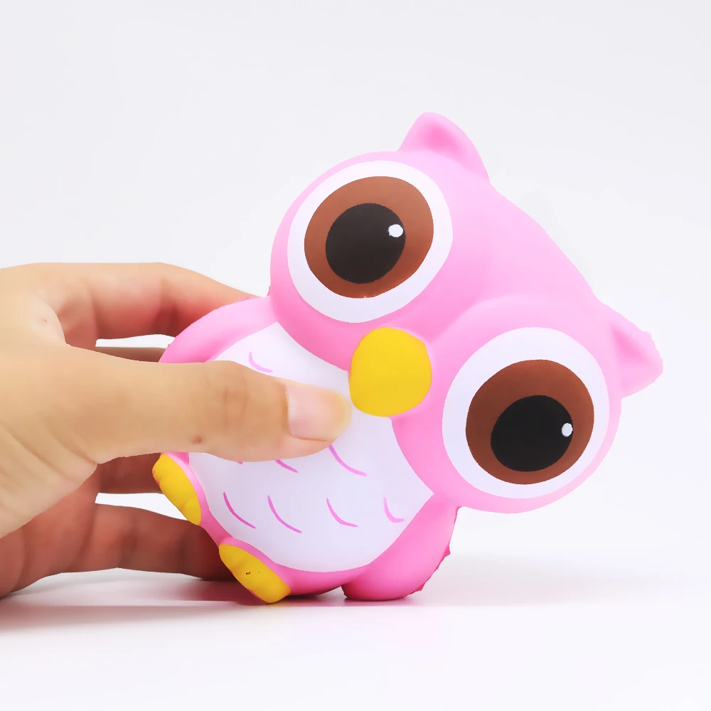 Мягкий медленно распрямляющийся мягкий милый большой jumbo Kawaii с рисунком в виде сов; Мягкие игрушки с ароматом