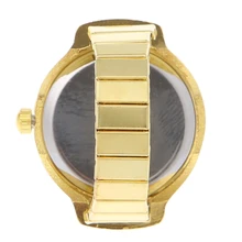 Женские кварцевые часы с циферблатом, аналоговое кольцо, Бабочка, Эластичный подарок, креативная сталь 634F