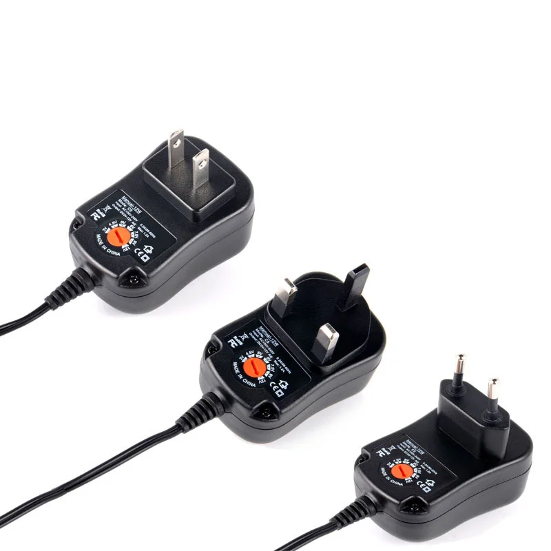 3-12V 12W Adjustable Power Adapter Cable Plug Charger for LED Light Mini TV Car Electric Toy GV99 | Электроника