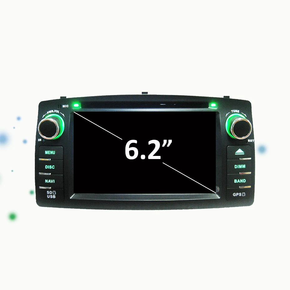 DSP 2 din Android 9,0 4G 64G Автомобильный dvd-плеер для Toyota Corolla E120 BYD F3 мультимедийный плеер стерео gps Радио Навигация