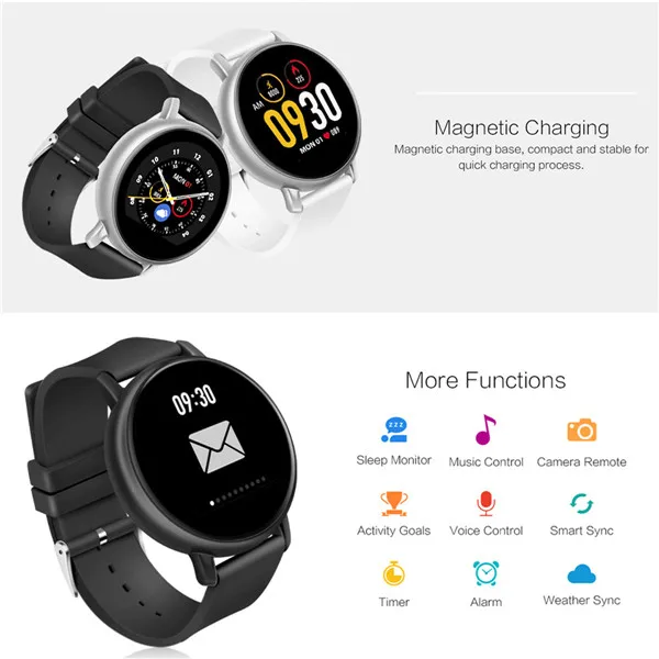 Смарт-часы для женщин и мужчин 1,2" с сенсорным экраном, Bluetooth, браслет, спортивный трекер, монитор сердечного ритма для сна, для мобильных телефонов