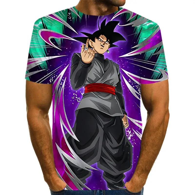 NT206 Off White Son футболка Goku Dragon Ball Z короткий рукав o-образным вырезом Топы летний сайан вежета 3d футболки Harajuku Мужская одежда футболка - Цвет: NT206