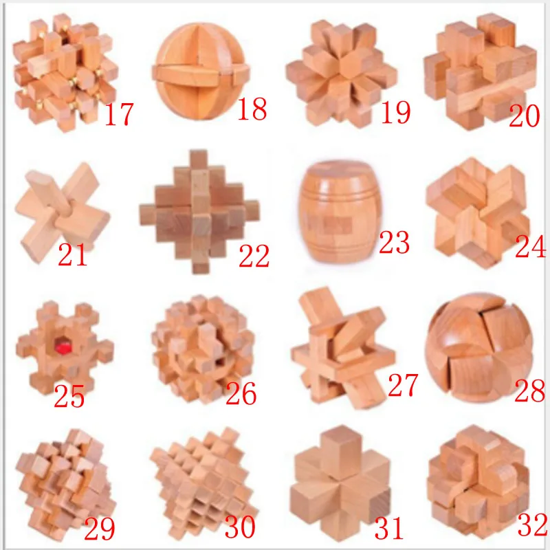 

Wooden Toy Kong Mings Lock Exercise Think Unlock Series Kids Intelligence Building Blocks Toys Children GIft DropShipping
