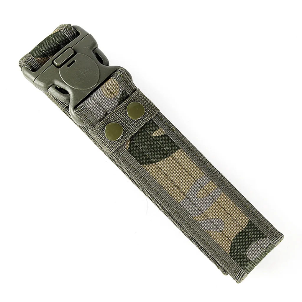 Jaycosin Tactical Heavy Duty US Soldier Mens Military Belt Casual Wild Multi-color Round Web Combat Army Training Safe Belt