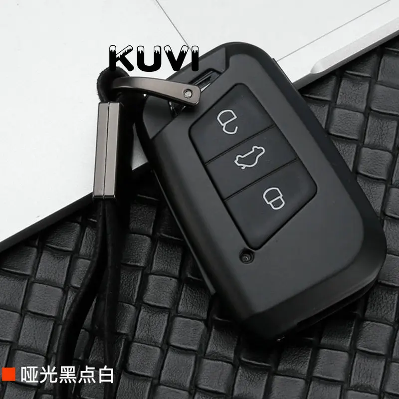 Карбоновый сплав+ силиконовый чехол для автомобильного ключа для Volkswagen Passat B8 Skoda Superb A7