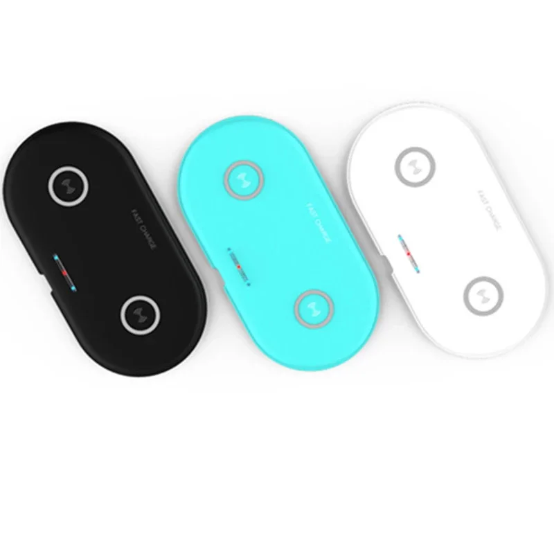 

Fast Charger Dual 2 in 1 Wireless Charger for Xiaomi 9 Mix 2S 10W Dual Wireless Desktop Charging for iPhone 11 Pro XS Max X 8